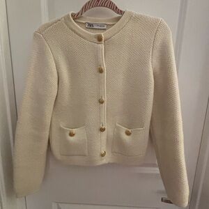 Zara Cream Knit Sweater
